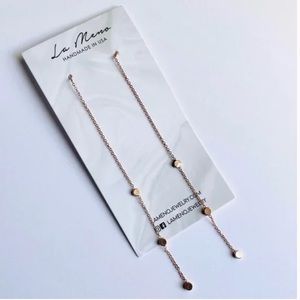 La Meno Jewelry 18k rose gold earrings
